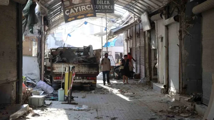 Hatayda Tarihi Uzun Carsinin Restorasyon Calismalari Basladi