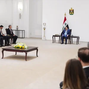 Irak Basbakani Sudani Bagdatta Turk is insanlariyla gorustu