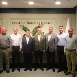 Ismet Yilmazdan Polatli Ticaret Borsasina Ziyaret