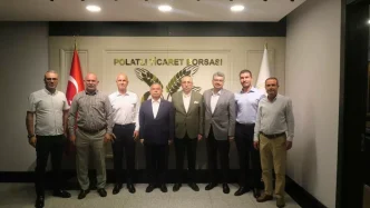 Ismet Yilmazdan Polatli Ticaret Borsasina Ziyaret