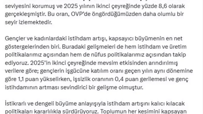 Issizlik Orani Tek Haneli Seviyede Kalmaya Devam Ediyor