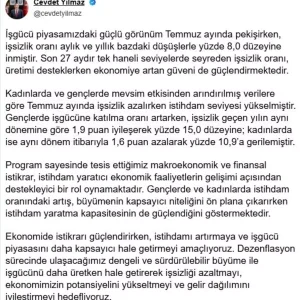 Issizlik Orani Yuzde 8e Geriledi