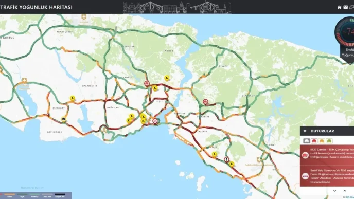 Istanbulda Aksam Trafik Yogunlugu Yuzde 74e Ulasti