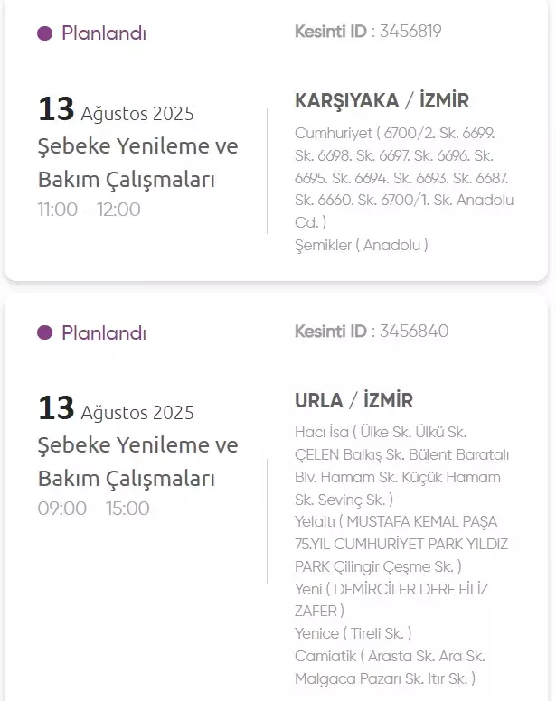 İzmir GEDİZ elektrik kesintisi! 13 Ağustos İzmir'de elektrik kesintisi ne zaman bitecek, elektrikler ne zaman gelecek?