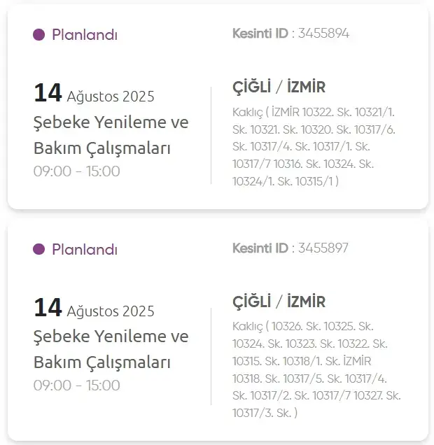 İzmir GEDİZ elektrik kesintisi! 14 Ağustos İzmir'de elektrik kesintisi ne zaman bitecek, elektrikler ne zaman gelecek?