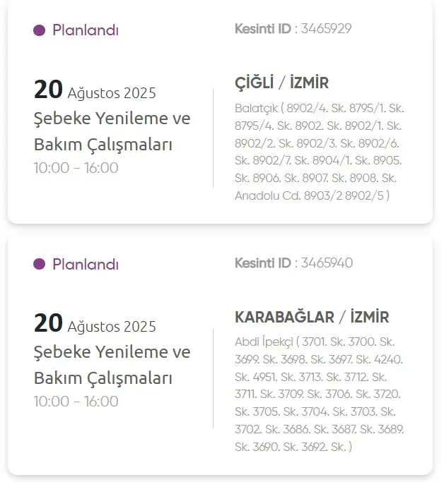 İzmir GEDİZ elektrik kesintisi! 20 Ağustos İzmir'de elektrik kesintisi ne zaman bitecek, elektrikler ne zaman gelecek?