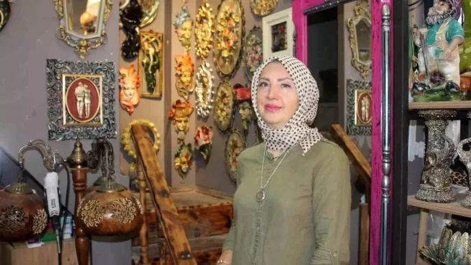Kadin Girisimci Melahat Turkkan Apaydinin El Emegi Dekorasyon Urunleri
