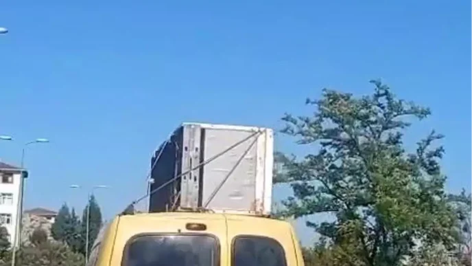 Karabukte Trafik Ihlalleri Buzdolabi Tasiyan Arac Ceza Aldi