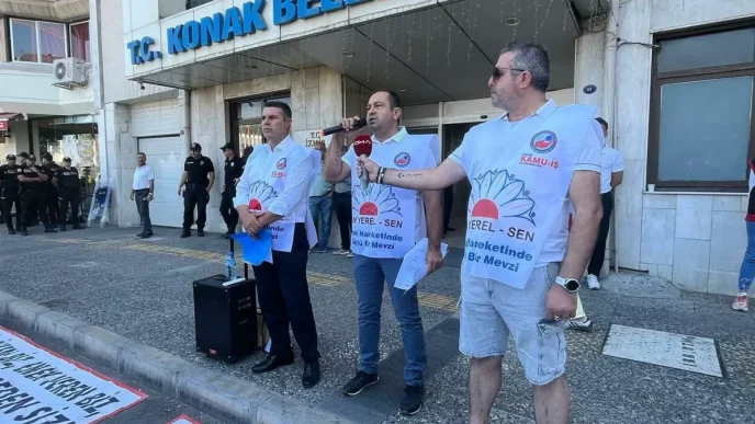 Konak Belediyesinde Memurlar 1 Gun Is Birakti