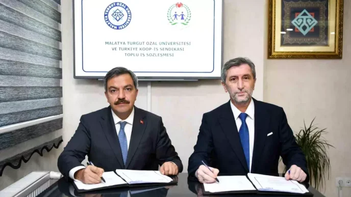 Malatya Turgut Ozal Universitesinde Toplu Is Sozlesmesi Imzalandi
