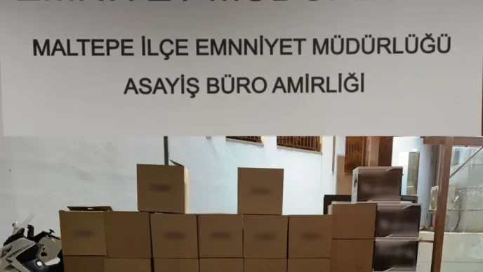 Maltepede Kacak Sigara Imalathanesine Operasyon
