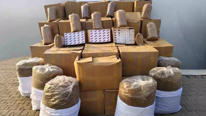 Manisada Kacakcilik Operasyonu 3 Kilo Tutun ve 32 Bin Bos