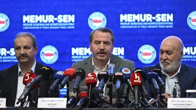 Memur Sen Genel Baskani Yalcindan Sendika Yasasi Elestirisi