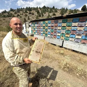 Mobil tir ile bal uretiyor kovanlari indirmeden Toros Daglarini karis