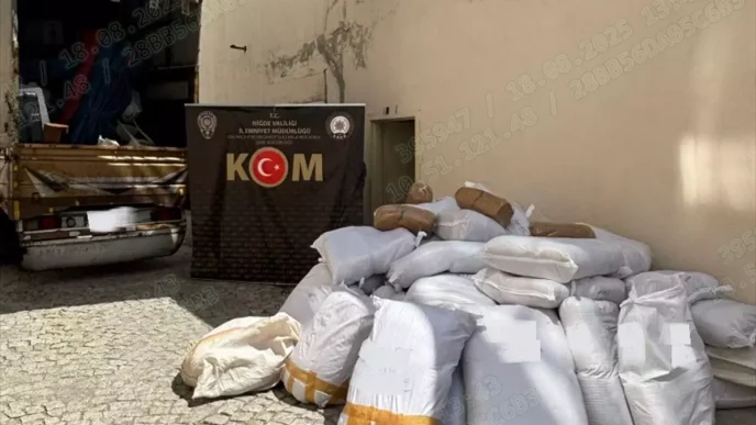 Nigdede 1600 Kilogram Kacak Tutun Ele Gecirildi