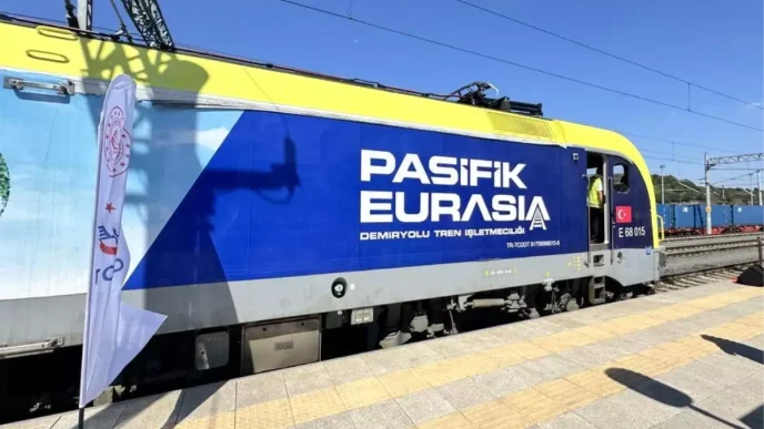 Orta Koridor ile Cinden Turkiyeye Yuk Treni Seyahati 15 Gune