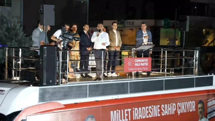 Ozgur Ozel Aksarayda Miting Duzenledi