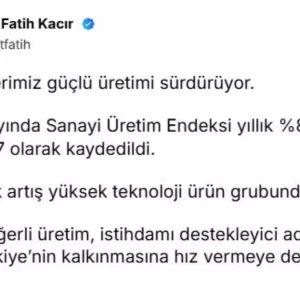 Sanayi Uretimi Yuksek Teknolojide Artis Gosterdi