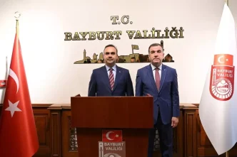 Sanayi ve Teknoloji Bakani Kacir Bayburtta Yatirimlari Tanitti