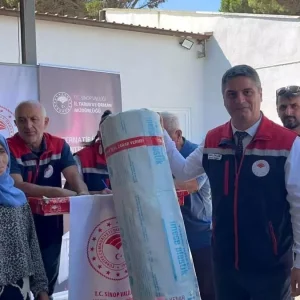 Sinopta Ciftcilere 16 Ton Sera Naylonu Destegi