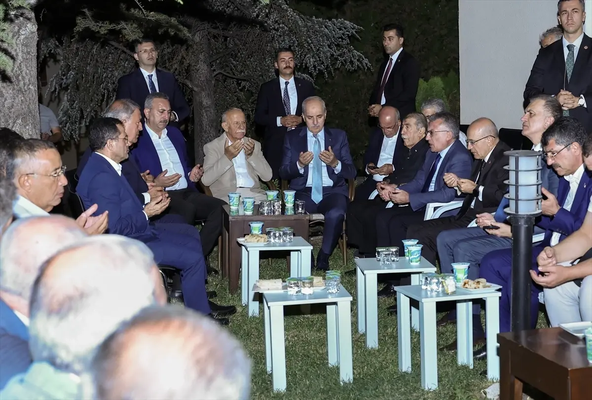 TBMM Baskani Kurtulmustan Bakan Simseke Taziye Ziyareti