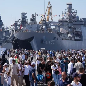 TEKNOFEST Mavi Vatanda Uzun Kuyruklar Olustu