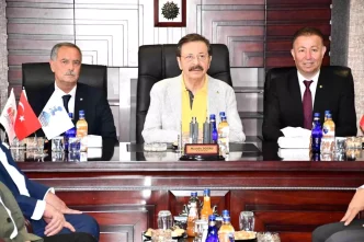 TOBB Baskani Hisarciklioglu Mustafa Dogru Icin Taziye Ziyaretinde Bulundu