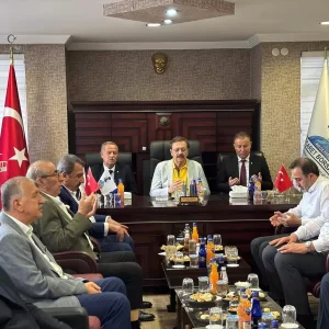 TOBB Baskani Hisarciklioglundan Mustafa Dogruya Taziye Ziyareti