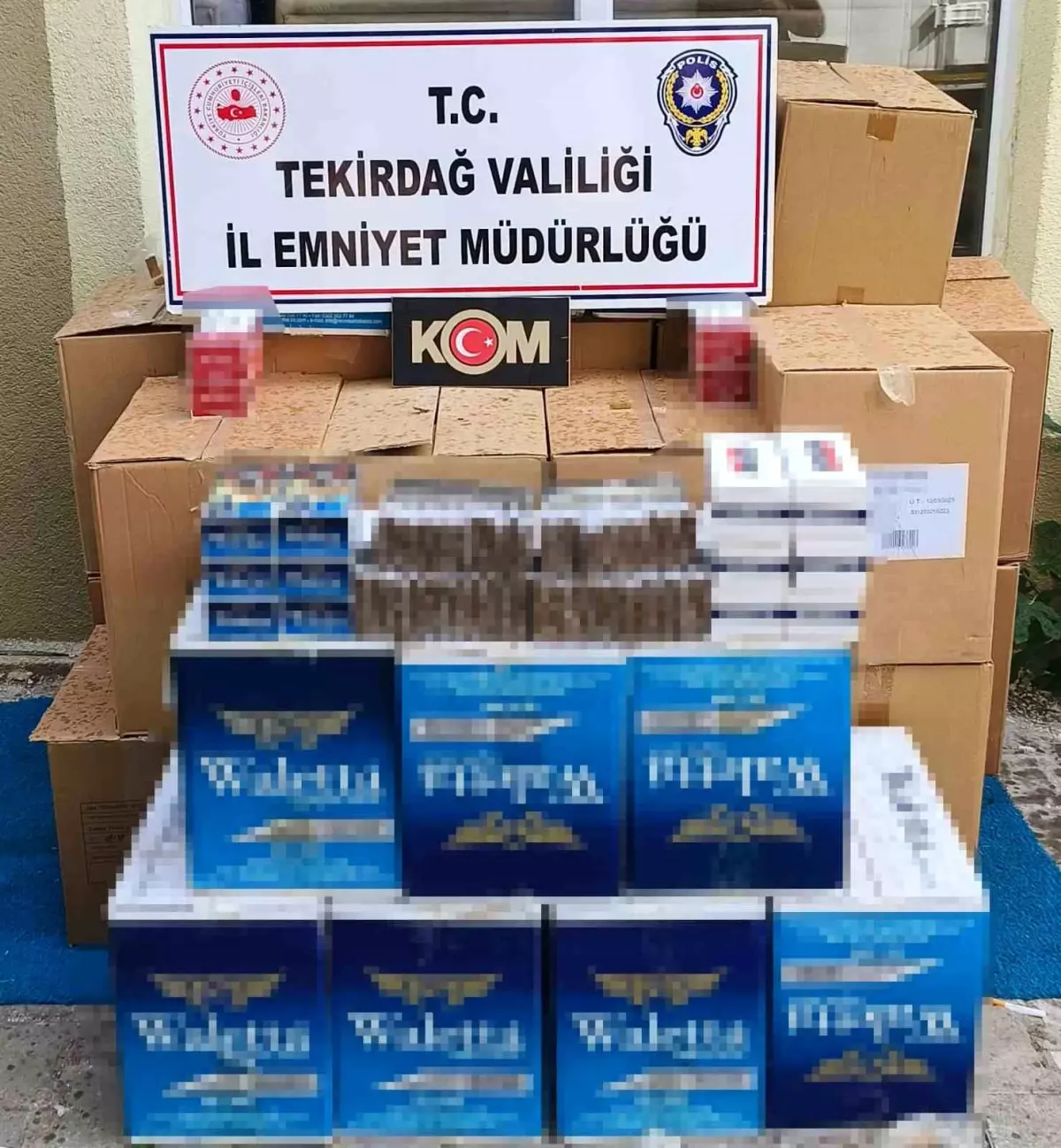 Tekirdagda Kacakcilik Operasyonu 299 Bin 200 Makaron Ele Gecirildi