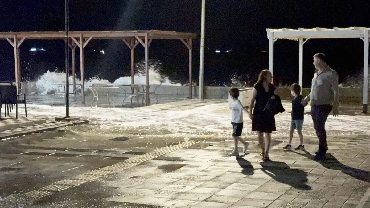 Tekirdagda Kuvvetli Poyraz Hayati Olumsuz Etkiledi