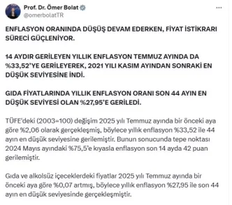 Ticaret Bakani Bolat Enflasyon Dususu Devam Ediyor