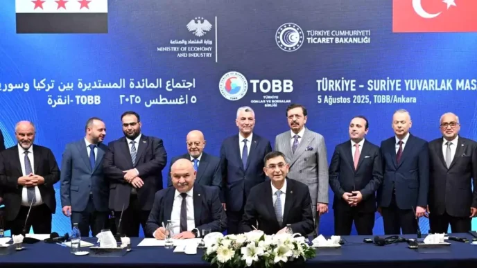 Turkiye Suriye Is Birligi Protokolu Imzalandi