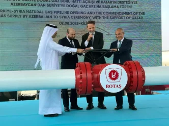 Turkiyeden Suriyeye dogal gaz akisi basladi