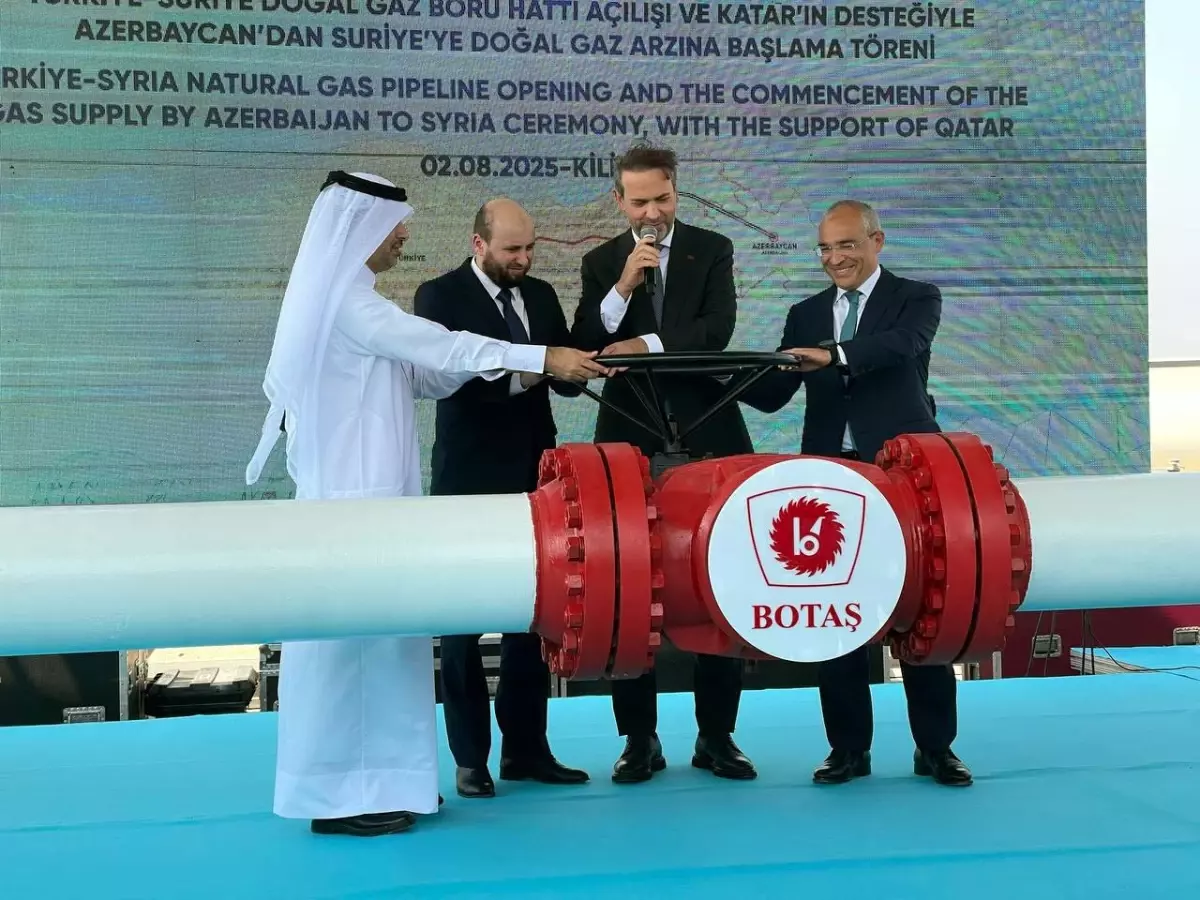 Turkiyeden Suriyeye dogal gaz akisi basladi