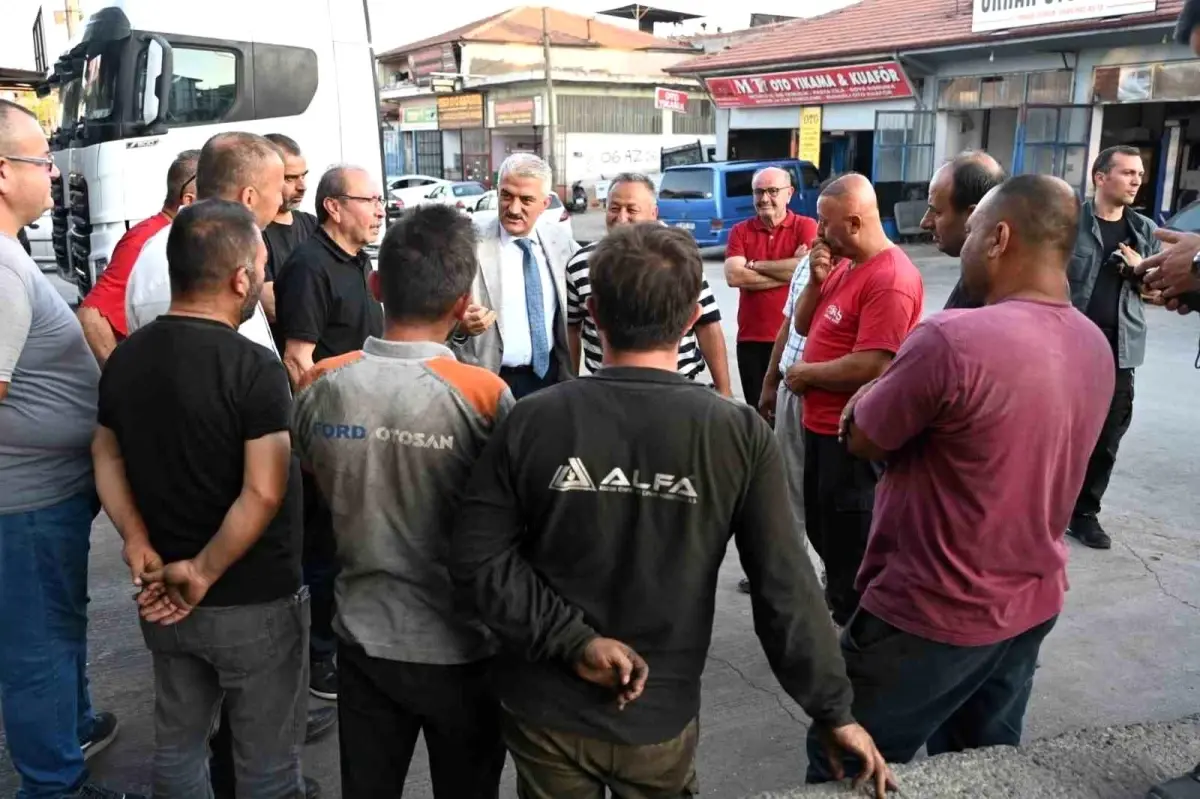Vali Mehmet Makas Kirikkale Sanayi Sitesi esnaflarini ziyaret etti