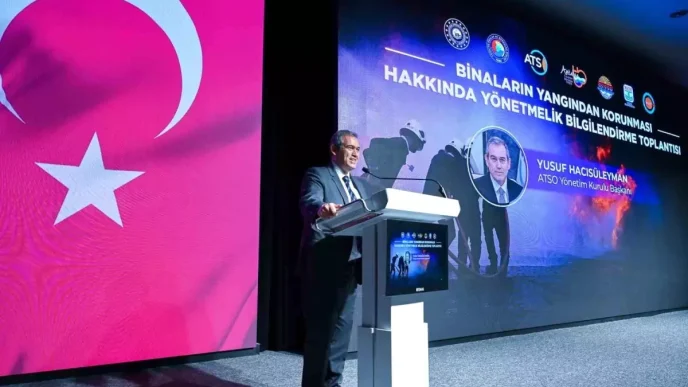 Yangin Guvenligi ve Yonetmelik Bilgilendirme Toplantisi Antalyada Gerceklesti
