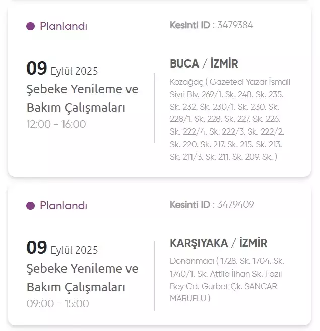 İzmir GEDİZ elektrik kesintisi! 9 Eylül İzmir'de elektrik kesintisi ne zaman bitecek, elektrikler ne zaman gelecek?