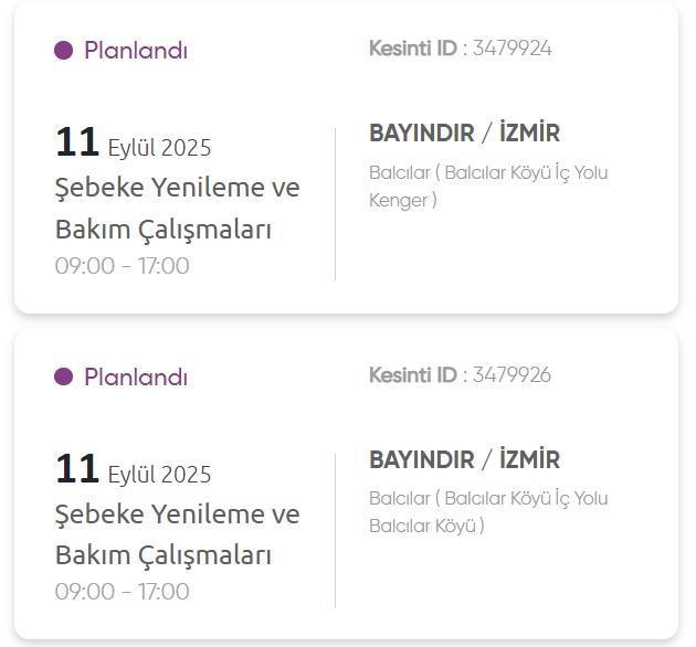 İzmir GEDİZ elektrik kesintisi! 11 Eylül İzmir'de elektrik kesintisi ne zaman bitecek, elektrikler ne zaman gelecek?
