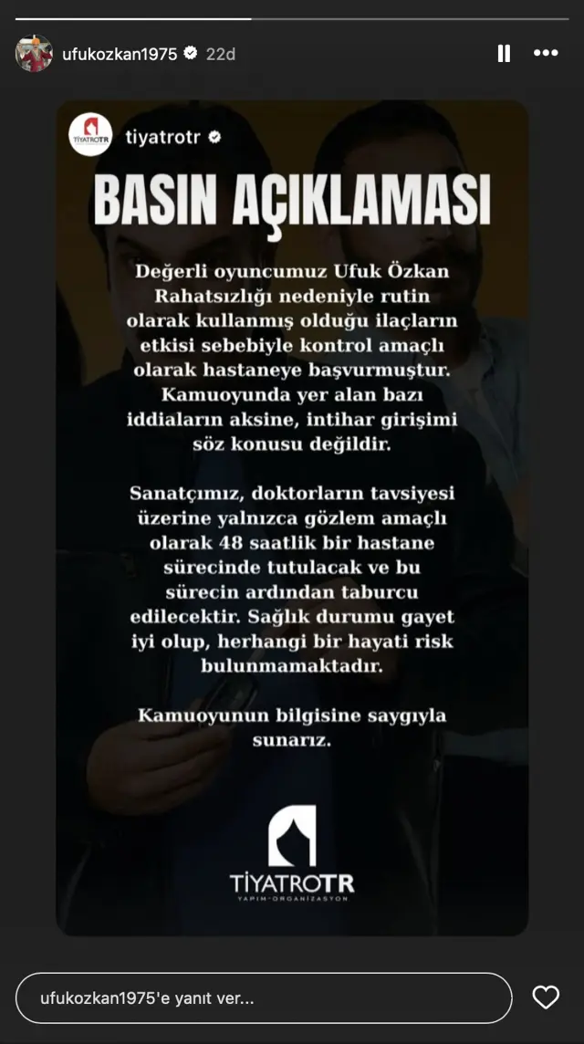 Ufuk Özkan'ın kardeşinden kafa karıştıran paylaşım