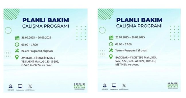 BEDAŞ duyurdu: İstanbul'da hangi ilçelerde elektrikler kesilecek? 25 ilçede elektrik kesintisi!