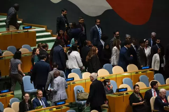 BM'de Netanyahu protestosuna İran'dan damga vuran hareket