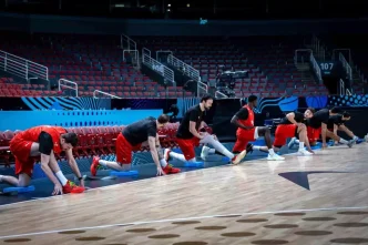 A Milli Erkek Basketbol Takimi Sirbistan ile Karsilasiyor