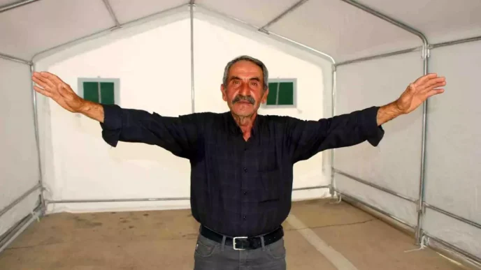 Amasyada Cobanlara Gunes Enerjili Cadir Destegi