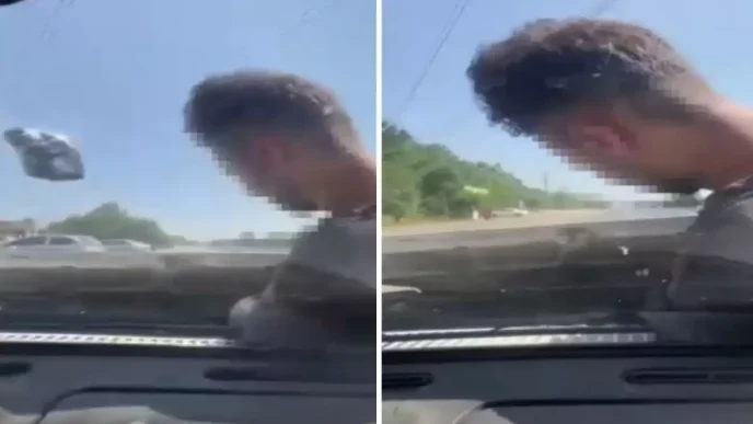 Arizayi bulmak icin ustayi motorun icine bindirdi kaput acik ilerledi