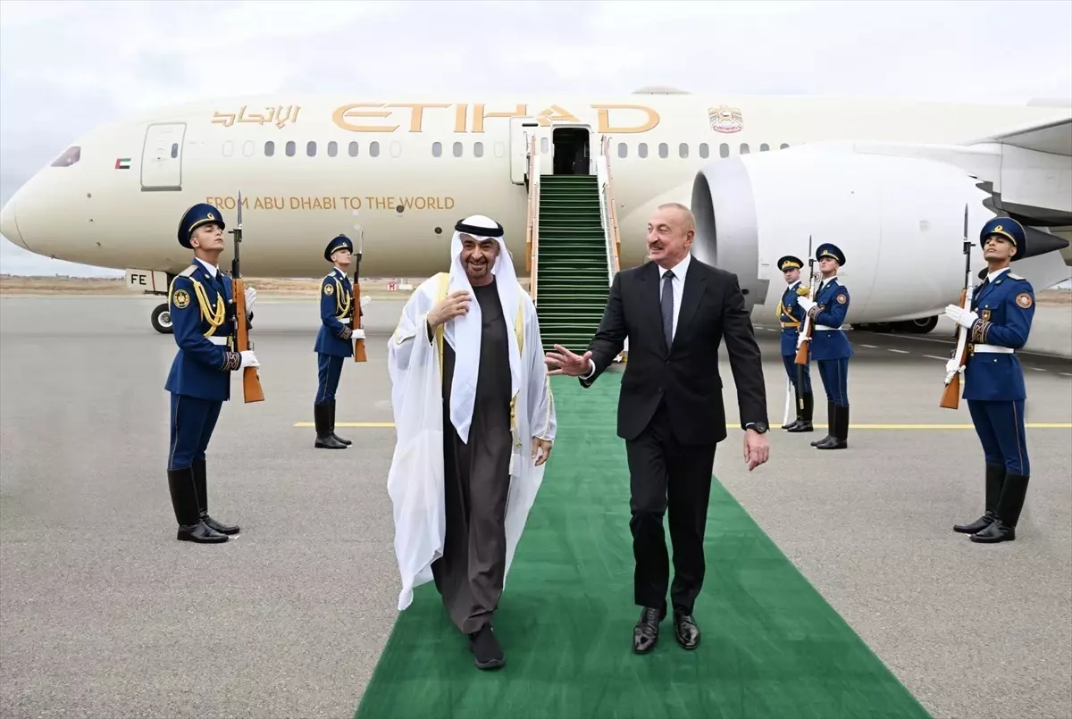 BAE Devlet Baskani Muhammed bin Zayid Al Nahyan Azerbaycanda