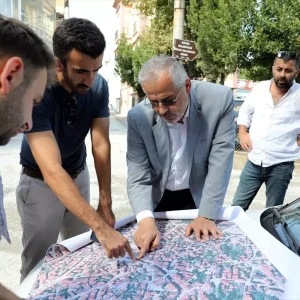 Bafra Belediyesi Yol ve Kaldirim Calismalarina Devam Ediyor