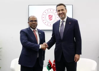 Bakan Bayraktar Libya Enerji Bakani ile Gorustu