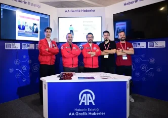 Bakan Kacir ve AA Genel Muduru Karagoz TEKNOFESTte Grafik Standini
