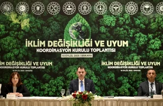 Bakan Kurum Iklim Degisikligi ve Uyum Koordinasyon Kurulu toplantisinda konustu