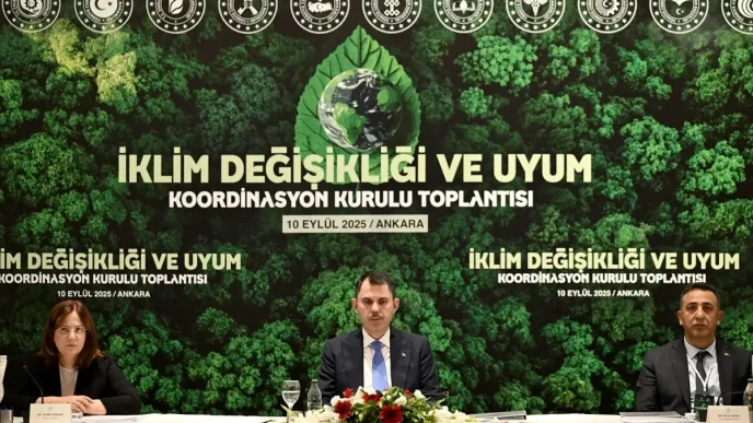 Bakan Kurum Iklim Degisikligi ve Uyum Koordinasyon Kurulu toplantisinda konustu